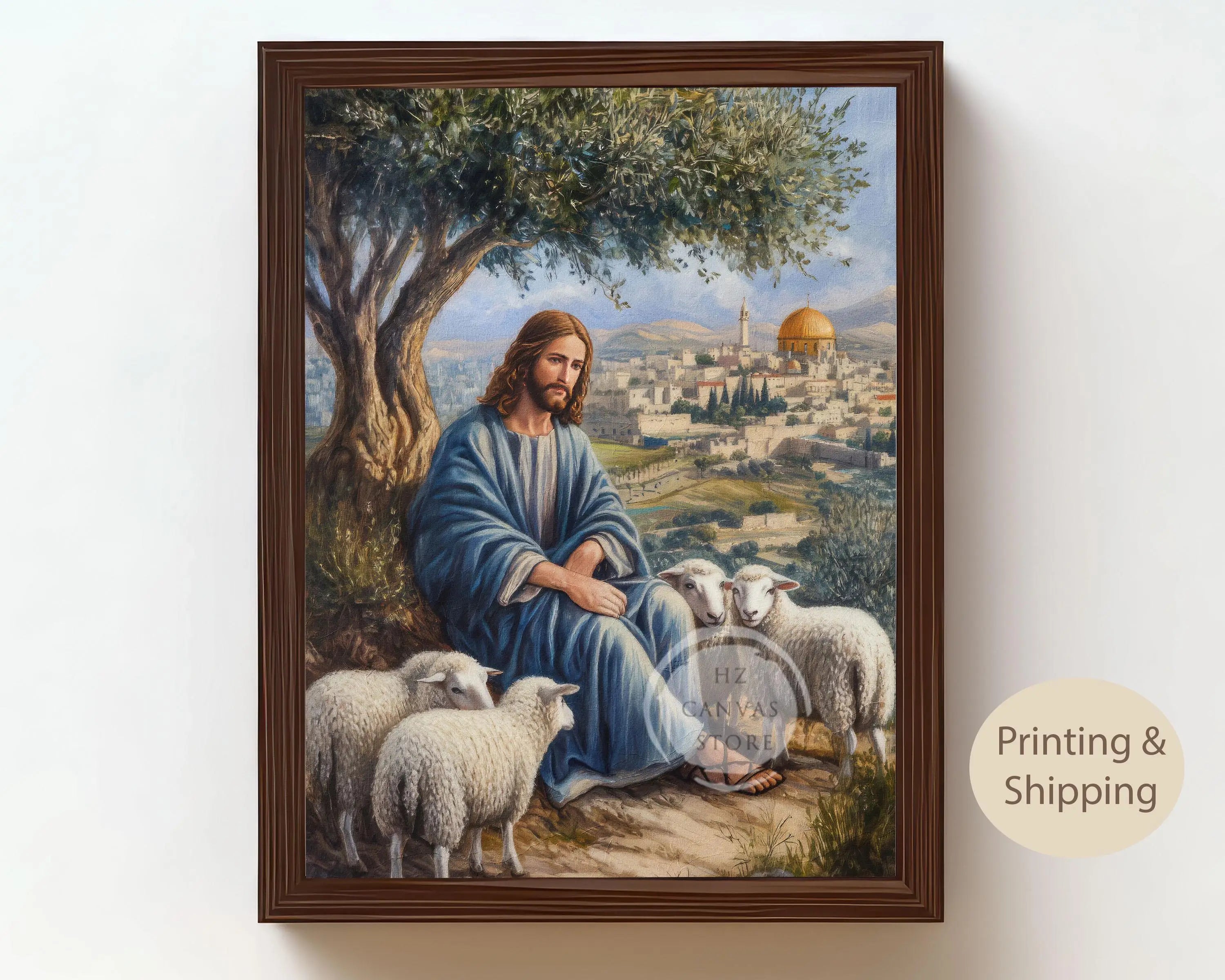 Catholic Wall Art Saint Christina Jesus Virgin Mary Christian Religious Portraits Canvas Biblical Faith Inspirational Home Decor