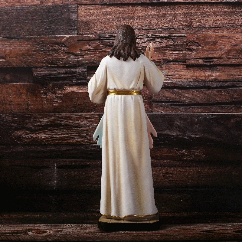 High 29.5CM Resin Classical Hand-raising Figure Easter Decoration Crafts Gift