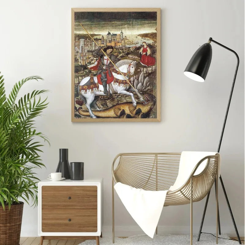 Classic Vintage Catholic Religious Art Blessed Saint Francis of Assisi Poster Prayer Room Living Room Wall Decor Christian Gift