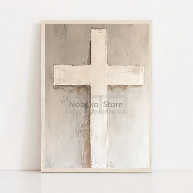 Modern Christian Jesus Poster Religious Prints Canvas Painting Bible Verse Wall Art Pictures Home Living Room Christian Decor