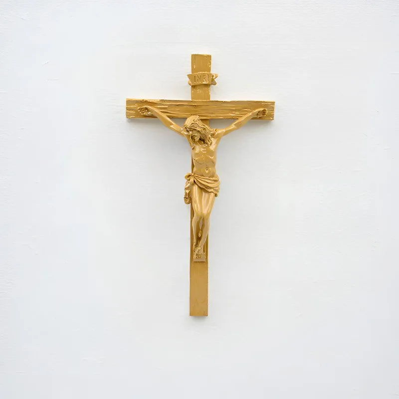 2025 NEW 1pcs Easter Cross Home Office Desktop Resin Ornaments Holiday Decoration Resin Crafts