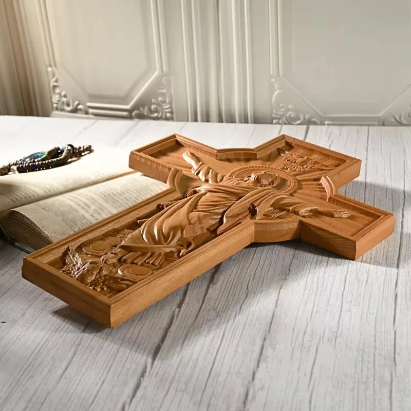 Vintage Religious Crucifixes for Wall Jesus Decoration Painting Church Jesus Catholic Easter Gift