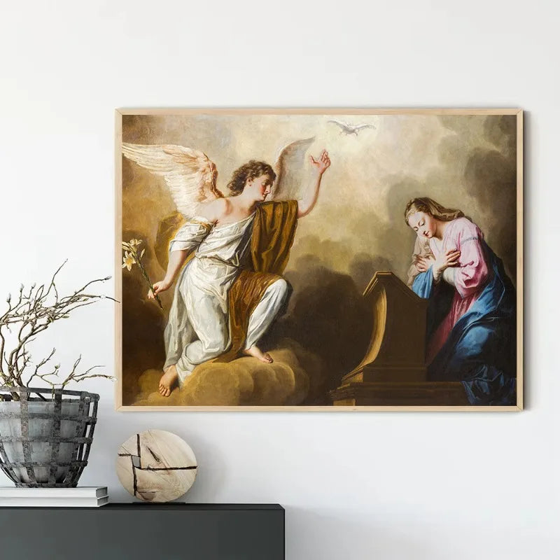 Classic Vintage Catholic Religious Art Blessed Saint Francis of Assisi Poster Prayer Room Living Room Wall Decor Christian Gift