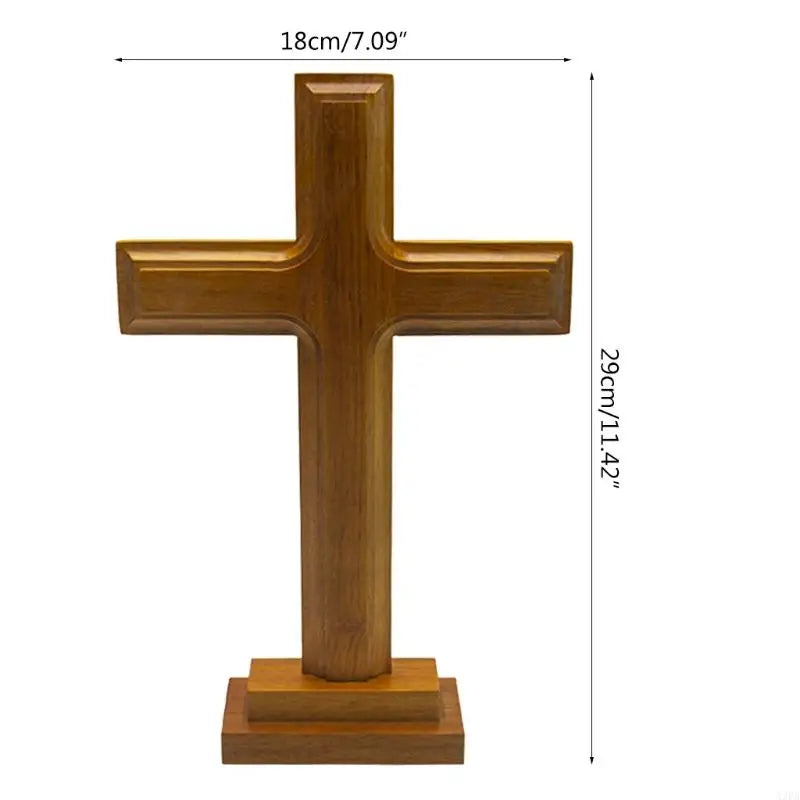A3PA Wooden Standing for Cross Decor Altar for Cross with Stand Double-Sided Table fo