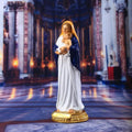 Religious Blessed Mary Holding Baby Statue Figurine Resin Sculpture Christian Ornament for Office Church Tabletop Home