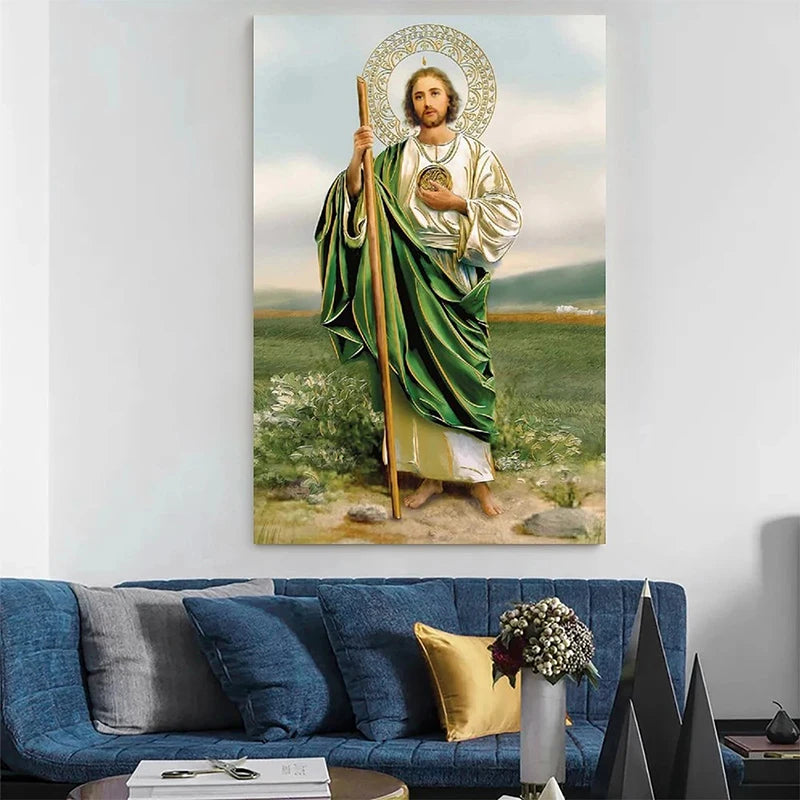 Classic Decorative Paintings Saint Jude Tadeo Canvas Painting Posters and Prints Wall Art Pictures Home Decor Murals No Frame