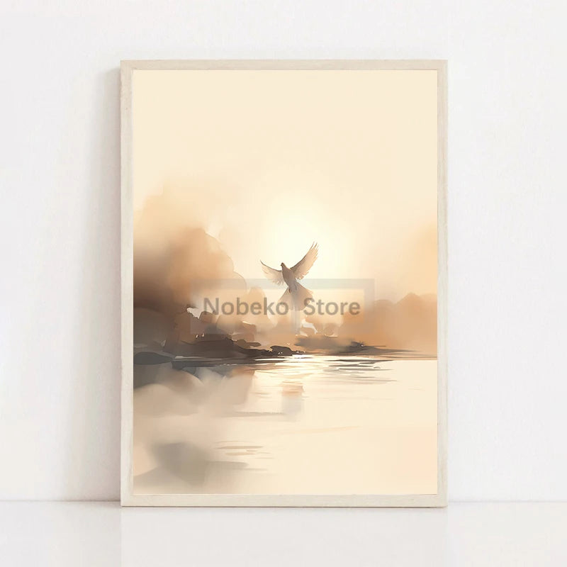 Modern Christian Jesus Poster Religious Prints Canvas Painting Bible Verse Wall Art Pictures Home Living Room Christian Decor