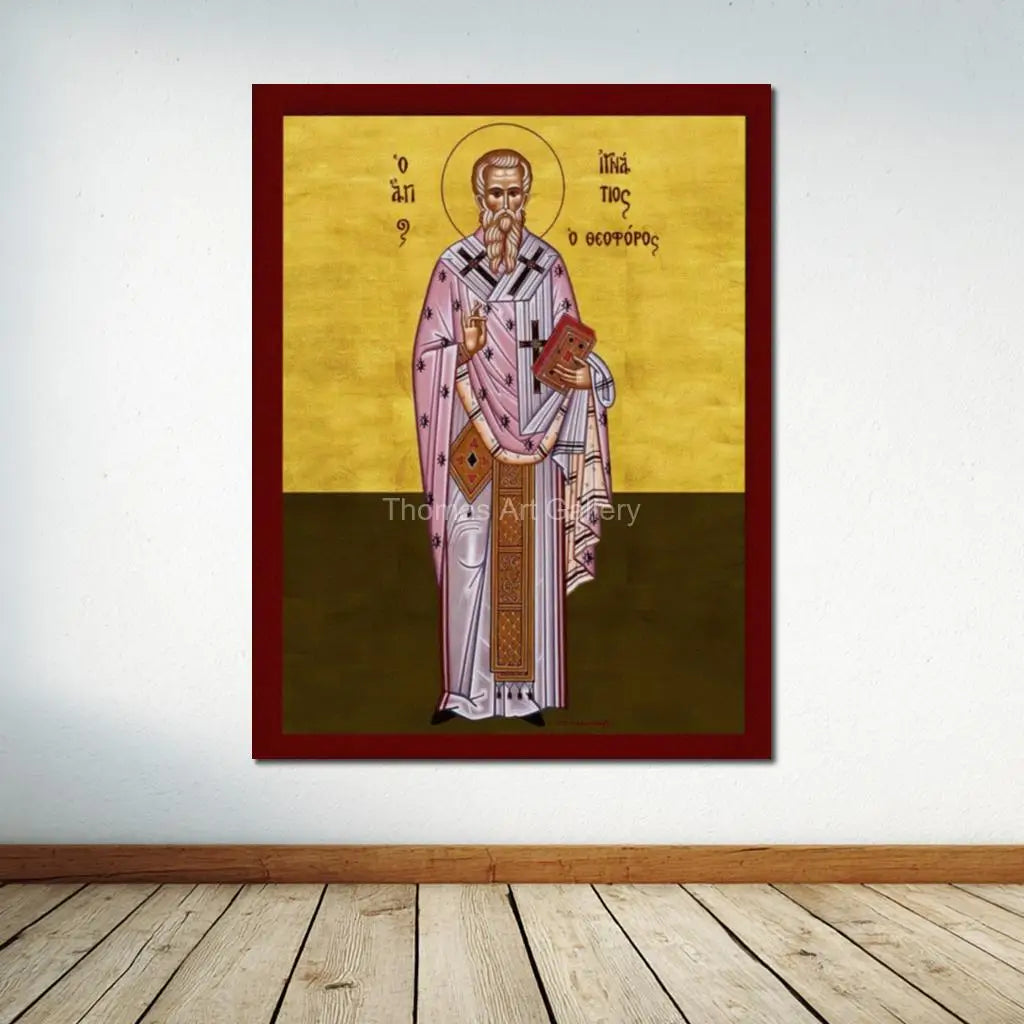 Greek Orthodox Saint Lydia Icon Canvas Print HD Byzantine Art Large Religious Wall Decor for Prayer Corner Office Christian Gift