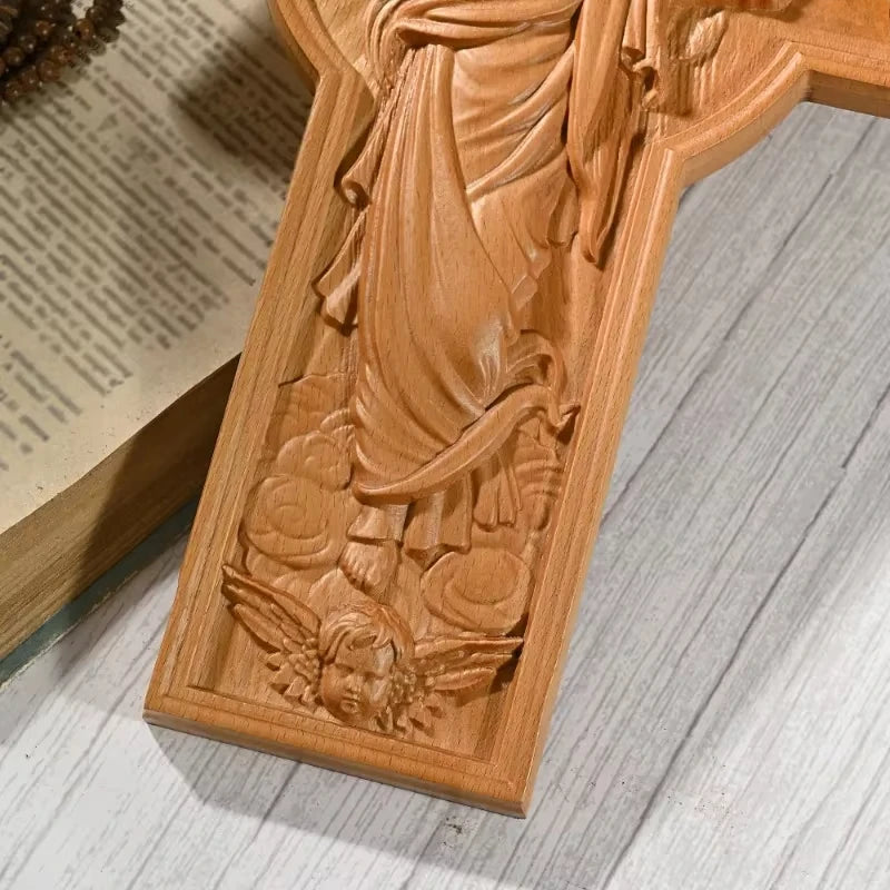 Vintage Religious Crucifixes for Wall Jesus Decoration Painting Church Jesus Catholic Easter Gift