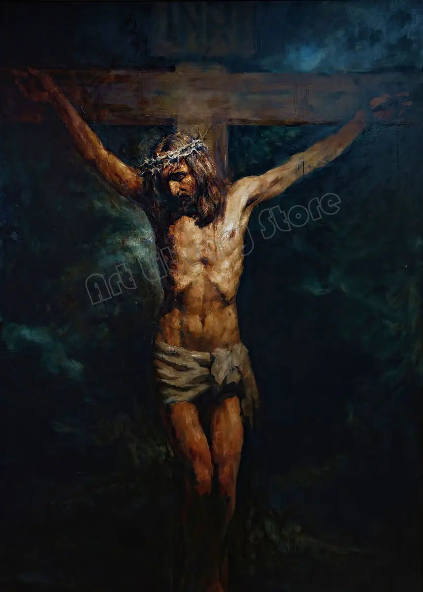 Jesus Christ Portrait Hand of God Poster Retro Christian Religious Canvas Painting Wall Art Pictures Christmas Home Decor