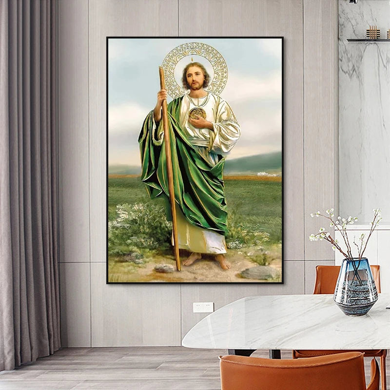 Classic Decorative Paintings Saint Jude Tadeo Canvas Painting Posters and Prints Wall Art Pictures Home Decor Murals No Frame