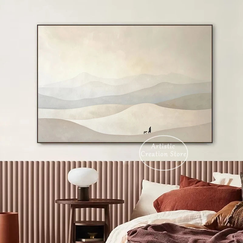 Retro Christian Jesus Leaves The 99 Good Shepherd Landscape Religious Poster Canvas Painting Wall Pictures Home Interior Decor