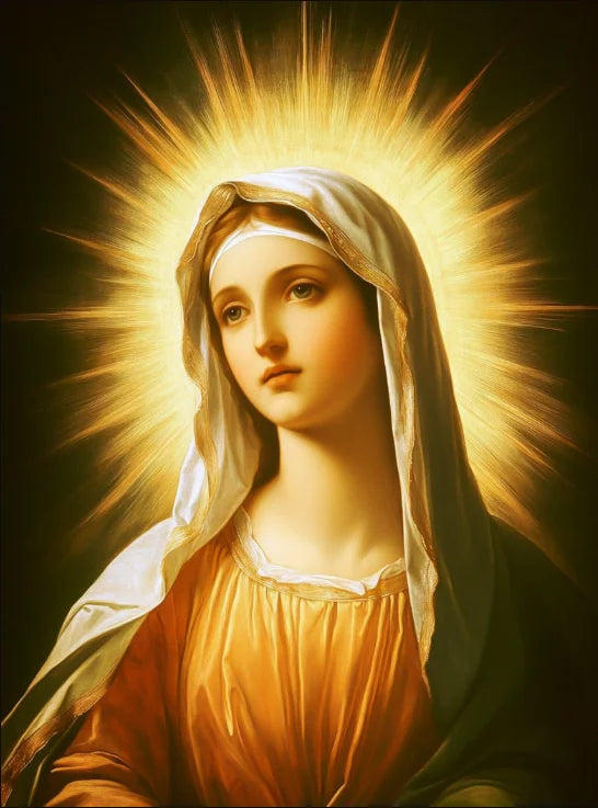 Christian Sacred Heart Jesus Art Posters Prints Catholic Pure Virgin Mary Canvas Painting Religious Believers Bedroom Home Decor