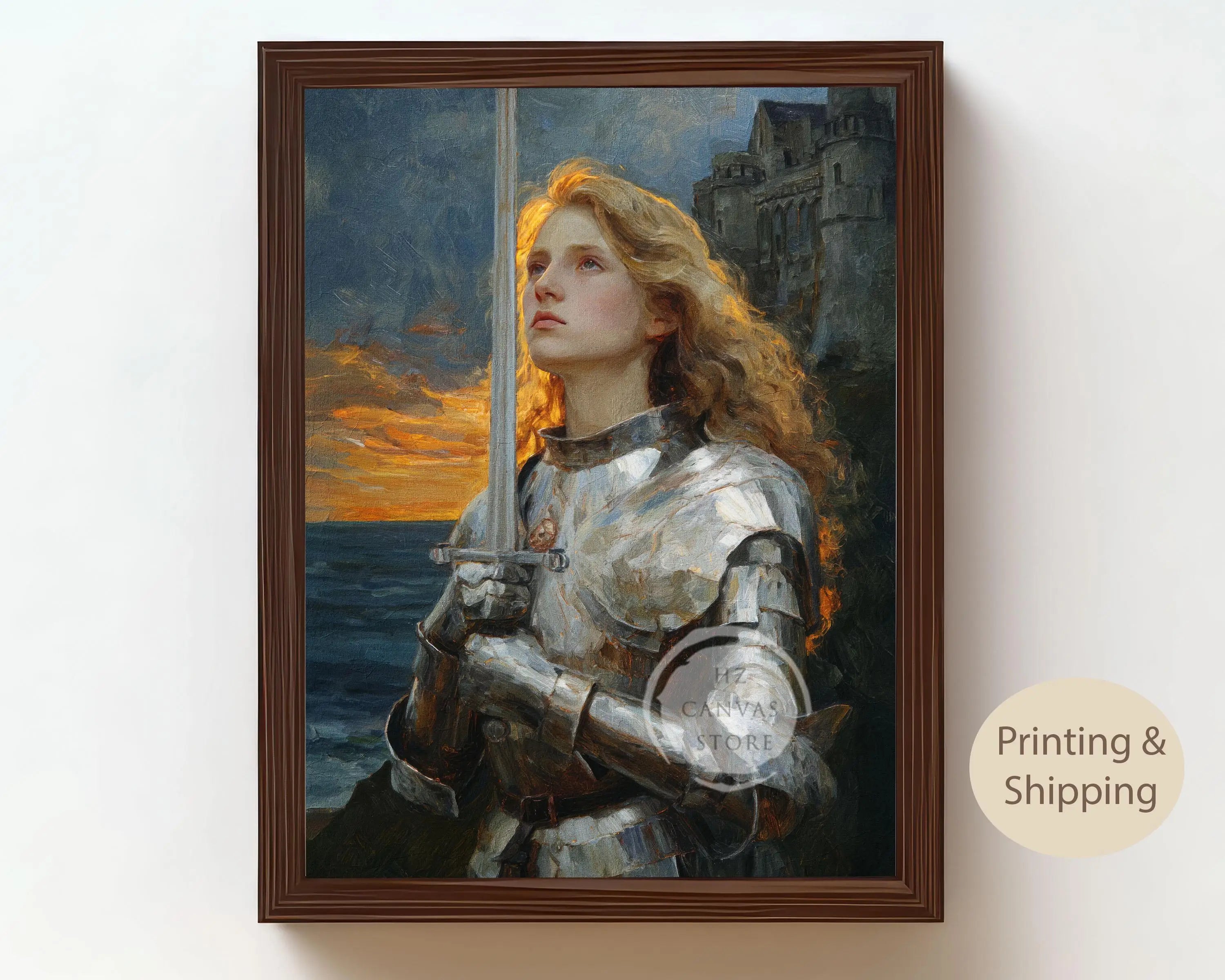 Catholic Wall Art Saint Christina Jesus Virgin Mary Christian Religious Portraits Canvas Biblical Faith Inspirational Home Decor