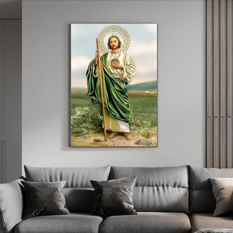 Classic Decorative Paintings Saint Jude Tadeo Canvas Painting Posters and Prints Wall Art Pictures Home Decor Murals No Frame