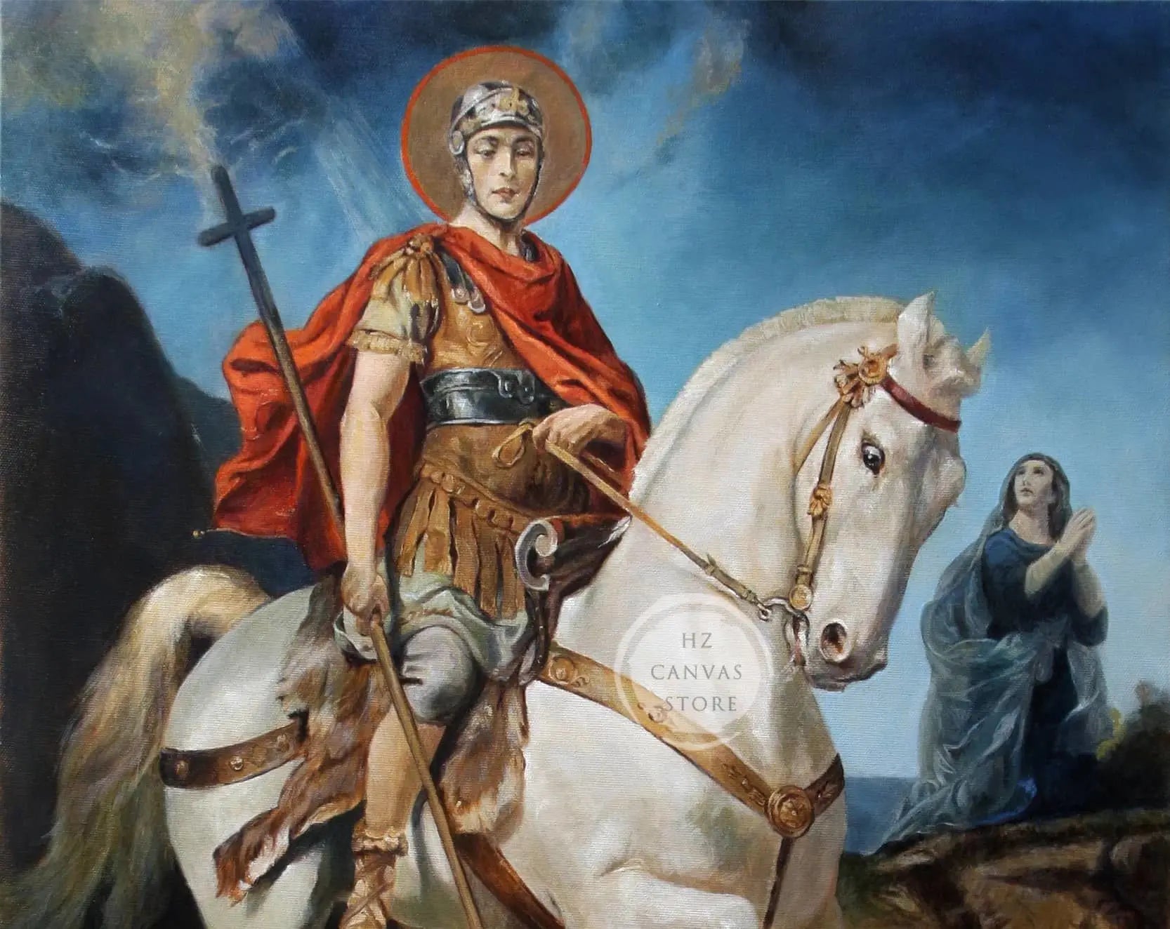 Classic Vintage Catholic Religious Art Blessed Saint Francis of Assisi Poster Prayer Room Living Room Wall Decor Christian Gift