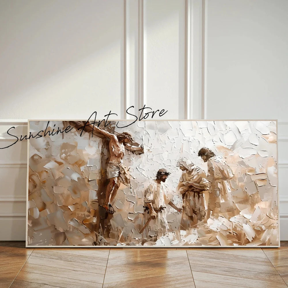 Religious Easter Bible The Last Supper Christian Canvas Painting Wall Art Jesus Wall Art Decor Bible Painting Holy Week Prints