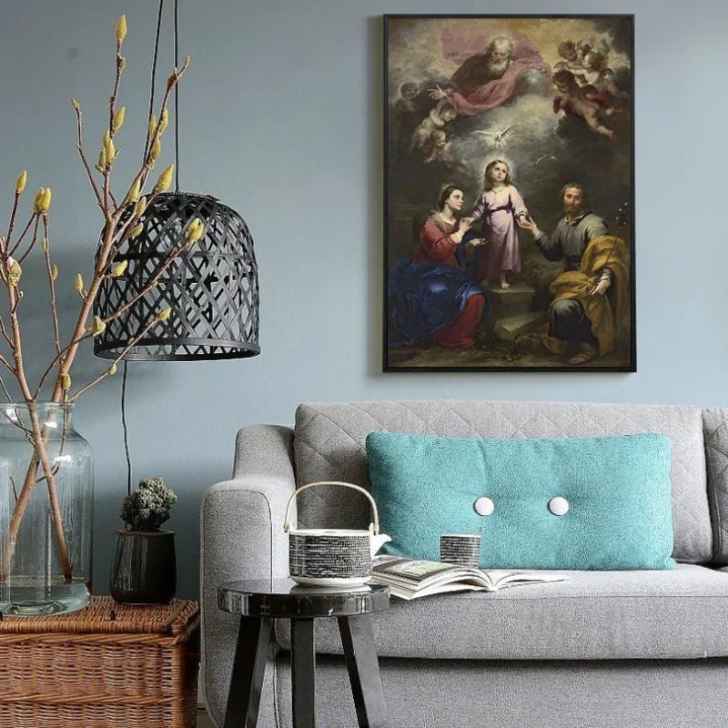 Classic Vintage Catholic Religious Art Blessed Saint Francis of Assisi Poster Prayer Room Living Room Wall Decor Christian Gift