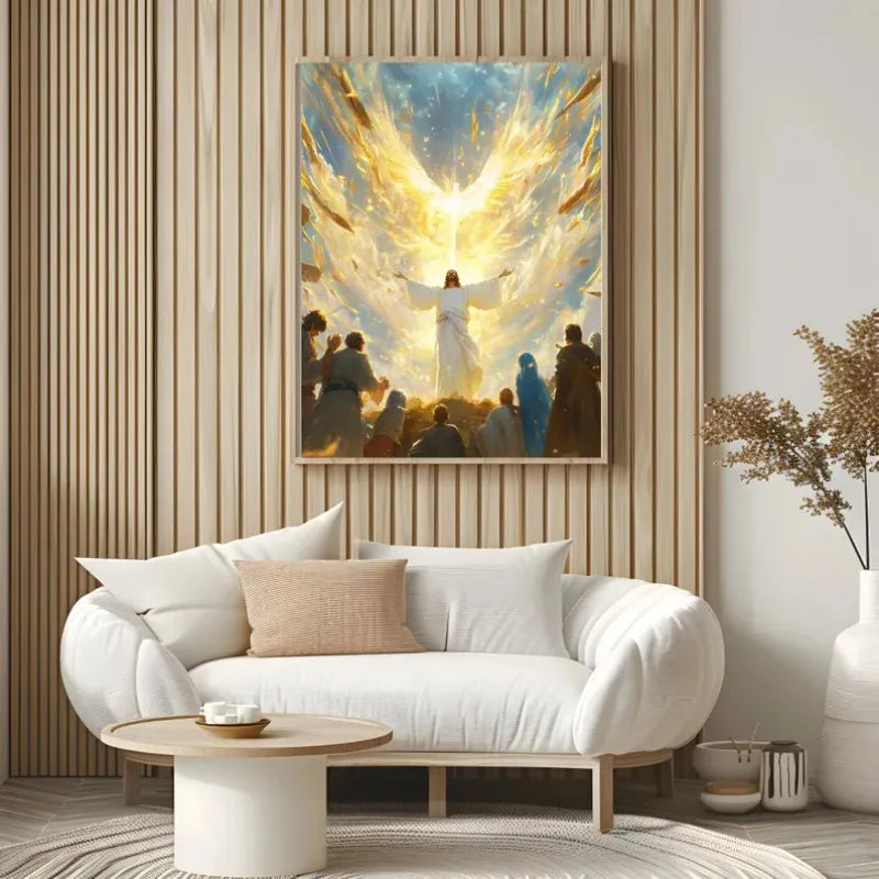 Classic Jesus Knocking At The Door Religious Faith Christian Bible Art Poster Canvas Painting Wall Pictures Home Interior Decor