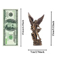 Ermakova St.Michael the Archangel Figurine Resin St Michael Statue Saint Michael Defeating Satan Collection Angel Sculpture