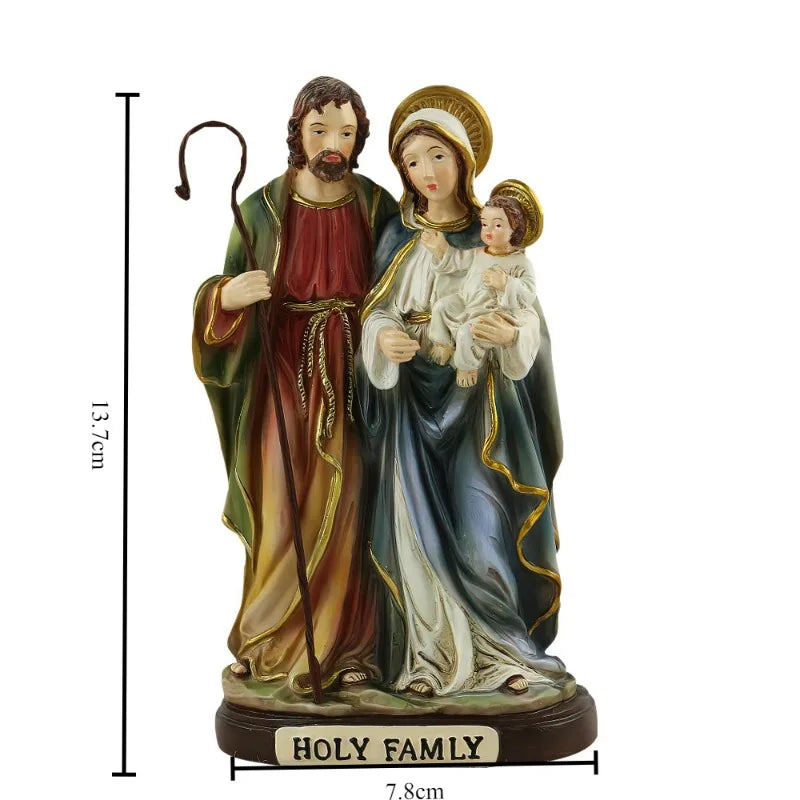 Joseph Nativity of The Virgin Mary Home Accessories Church Tabletop Resin Sculpture Decoration Living Room Decorative Figurines