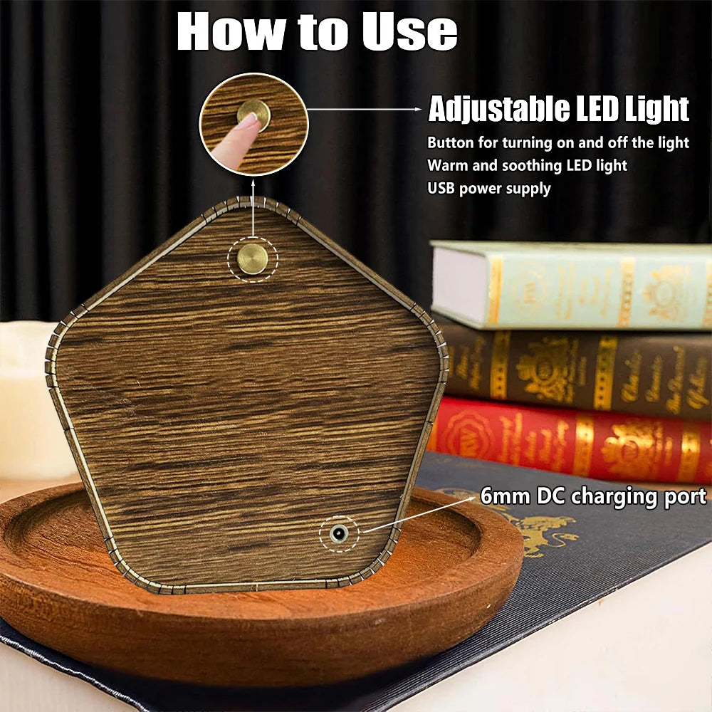 DIY 3D Wooden Nativity Scene Book Nook Kit with LED Light - Christmas Bookshelf Insert, Religious Home Decor