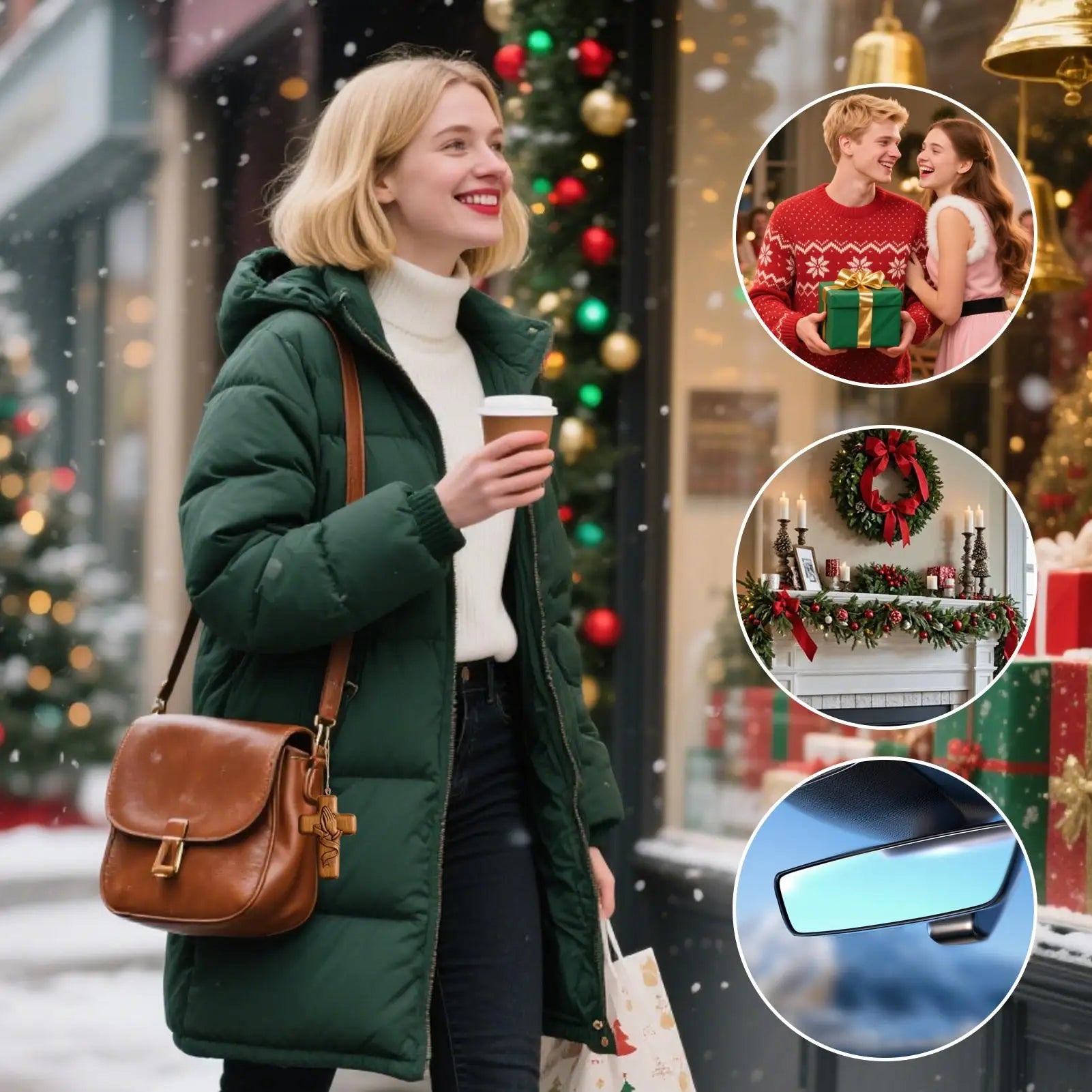 Handheld Prayer Cross Wooden Crucifix Pocket Size Daily Devotion Cross for Catholics Christians Spiritual Seekers Christmas Gift