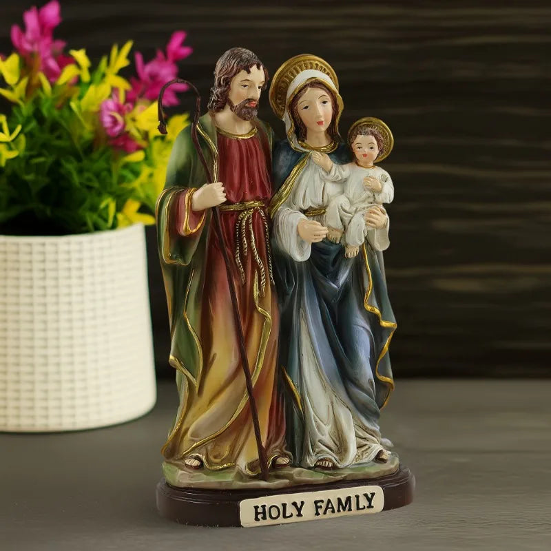 Joseph Nativity of The Virgin Mary Home Accessories Church Tabletop Resin Sculpture Decoration Living Room Decorative Figurines
