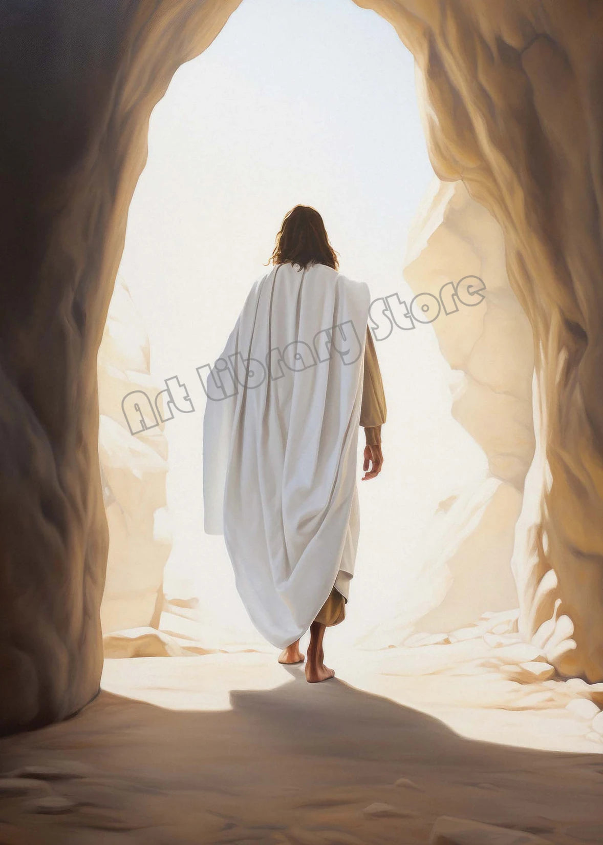 Watercolor Jesus Teaching Children Portrait Christian Religious Poster Canvas Painting Wall Art Pictures Home Interior Decor