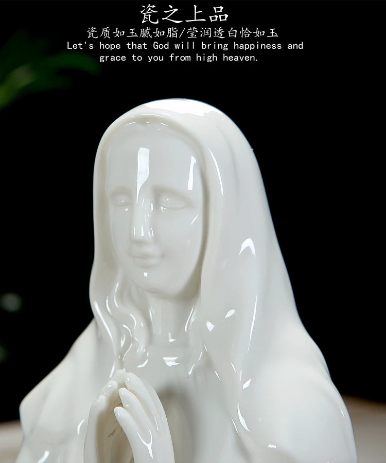 20CM TALL Catholicism Christianity Home Decor Decoration Religious Virgin Mary Prayer Handmade Catholic the Madonna god statue