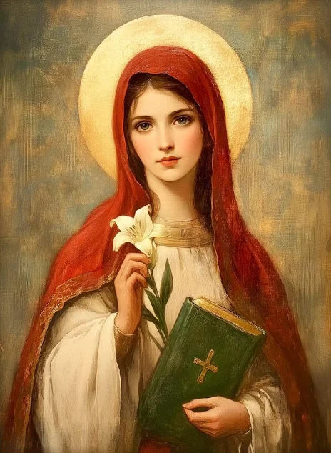 Christian Sacred Heart Jesus Art Posters Prints Catholic Pure Virgin Mary Canvas Painting Religious Believers Bedroom Home Decor