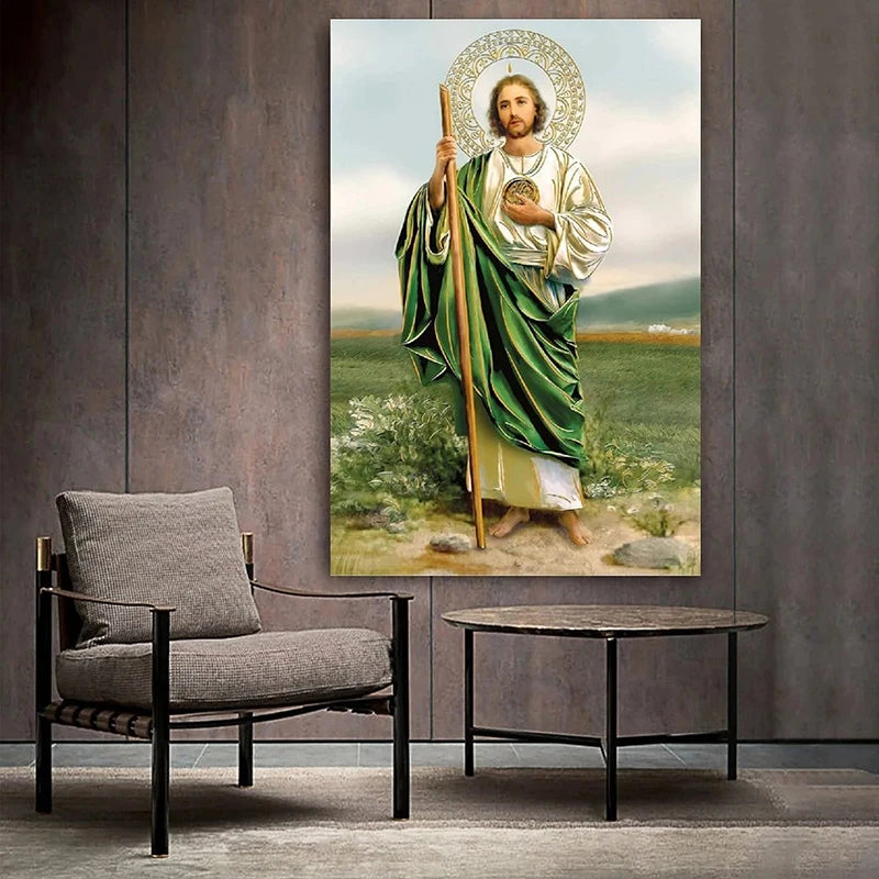 Classic Decorative Paintings Saint Jude Tadeo Canvas Painting Posters and Prints Wall Art Pictures Home Decor Murals No Frame