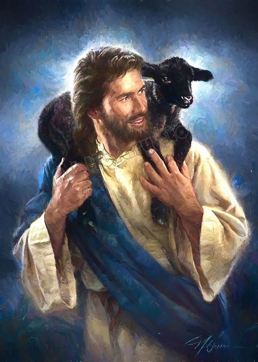 Jesus Christ Portrait Hand of God Poster Retro Christian Religious Canvas Painting Wall Art Pictures Christmas Home Decor