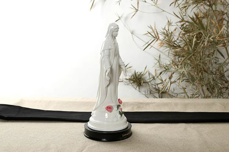 High grade --34 CM TALL TOP art Christianism Madonna Home Decor Decoration Religious Virgin Mary ceramics Decoration statue