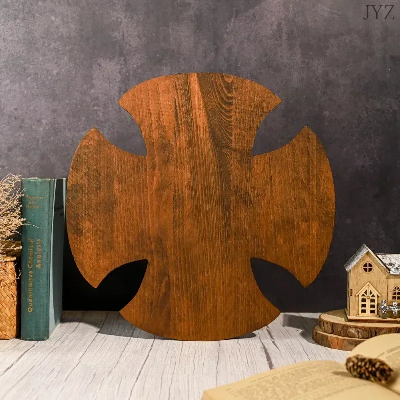 Vintage Religious Catholic Virgin Mary Statue of Our Lady of The Cross, Wall Hanging Crafts Decor