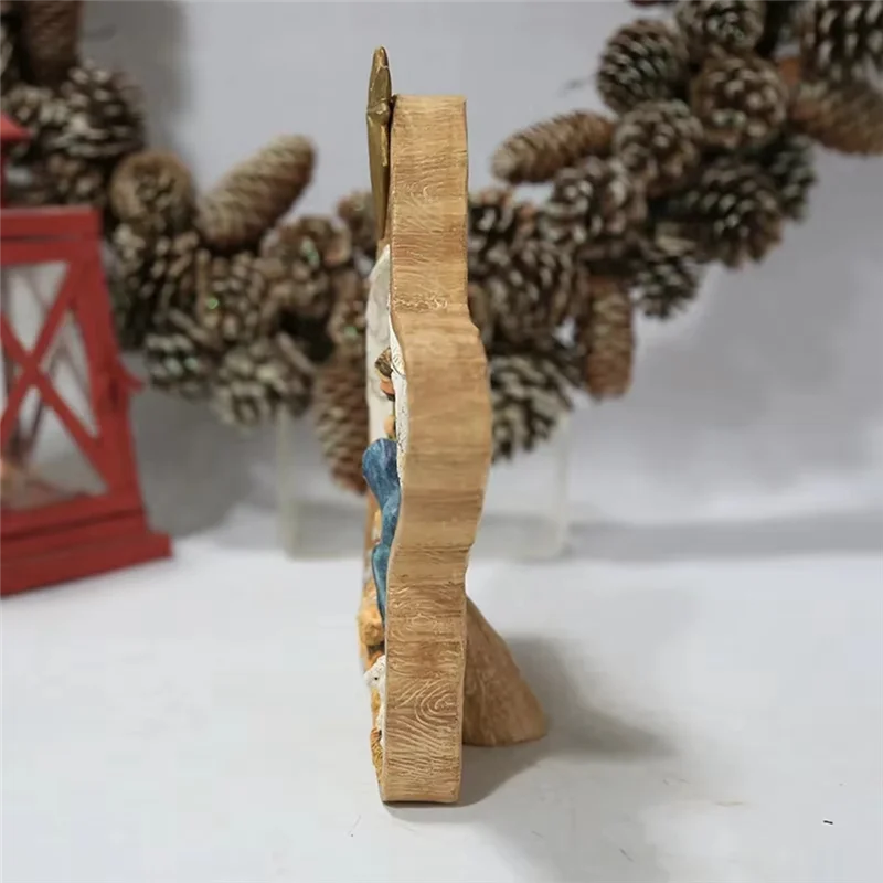 AB47-European Holiday Decoration Home Table Decoration Five-Pointed Star Manger Birth Window Decoration