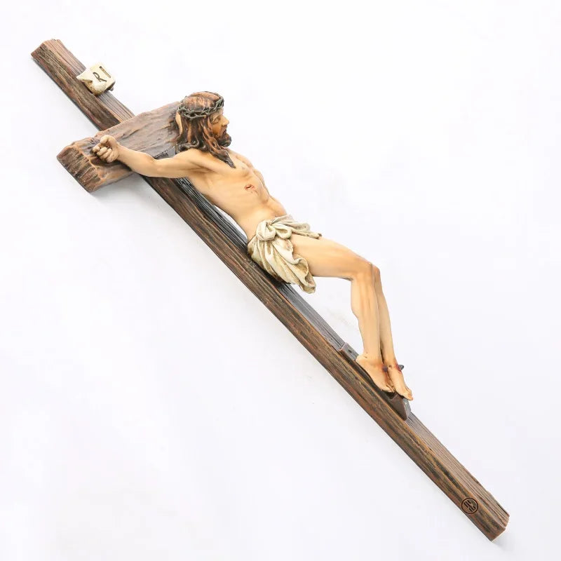 Resin Cross Jesus Christ Cross Statue Small Statue Gift Is Perfect For Collective Decoration Of Cars Houses And Churches