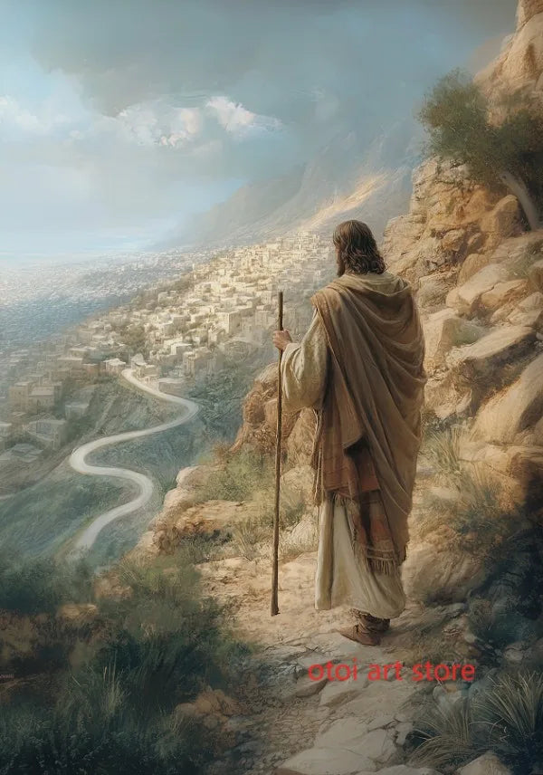 Religious Retro Jesus Christ Savior Christian Jesus Portrait Art Poster Canvas Painting Wall Print Picture for Room Home Decor