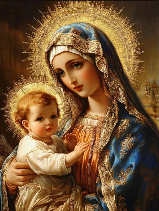 Christian Sacred Heart Jesus Art Posters Prints Catholic Pure Virgin Mary Canvas Painting Religious Believers Bedroom Home Decor