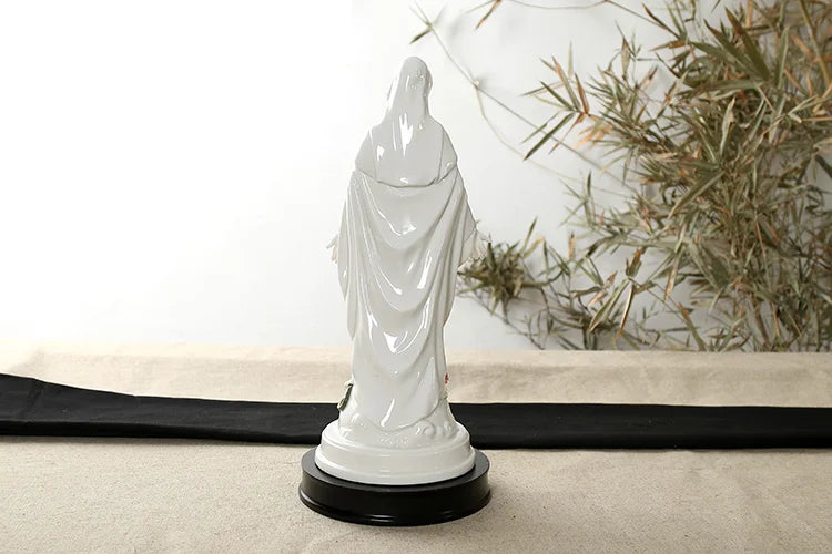 High grade --34 CM TALL TOP art Christianism Madonna Home Decor Decoration Religious Virgin Mary ceramics Decoration statue