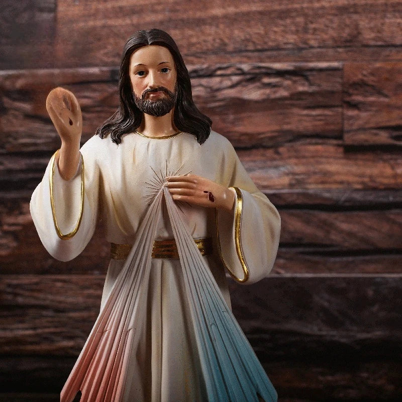 High 29.5CM Resin Classical Hand-raising Figure Easter Decoration Crafts Gift