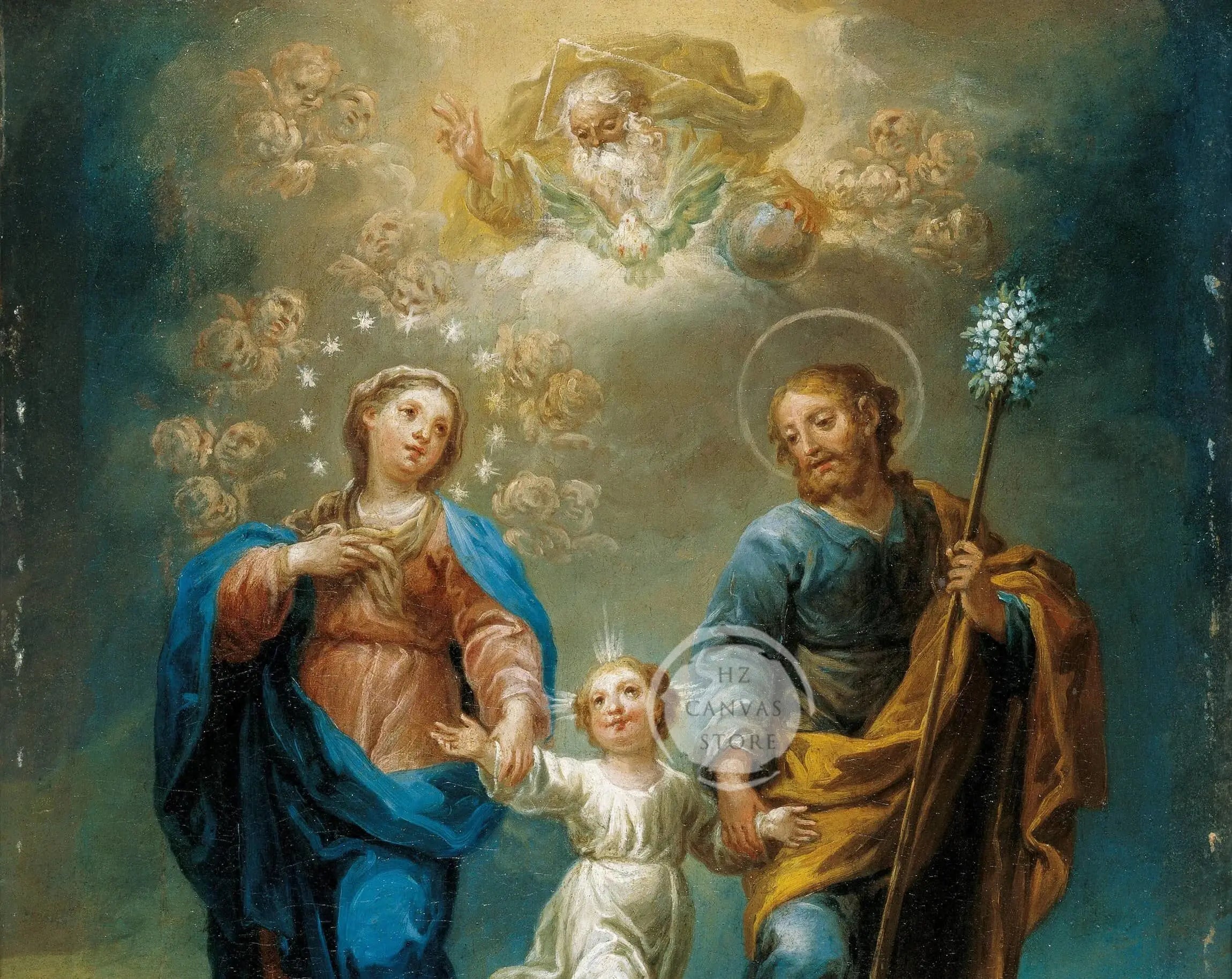 Classic Vintage Catholic Religious Art Blessed Saint Francis of Assisi Poster Prayer Room Living Room Wall Decor Christian Gift