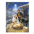 Birth of Jesus Christ Wall Art Canvas Painting Nativity Scene Christmas Decor Modern Oil Painting Church Wall Decor Cuadros