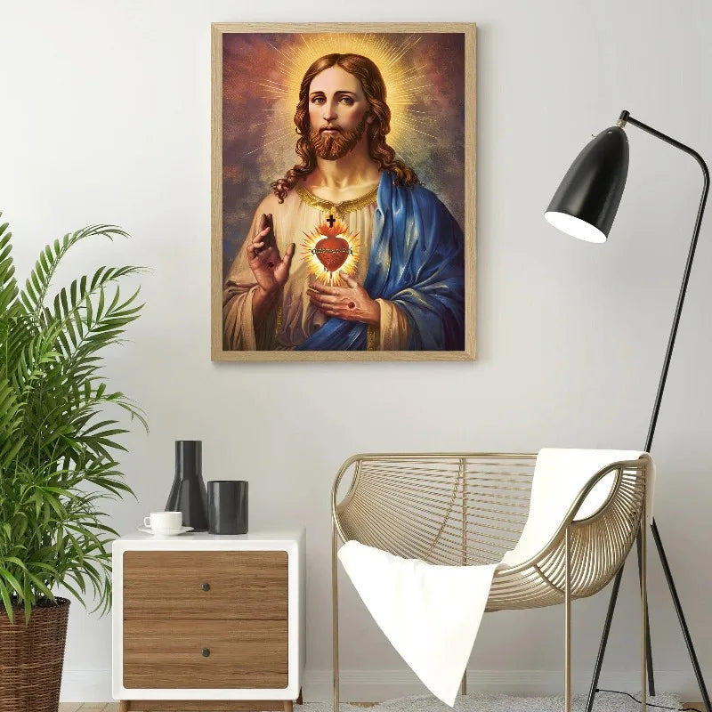 Catholic Wall Art Saint Christina Jesus Virgin Mary Christian Religious Portraits Canvas Biblical Faith Inspirational Home Decor