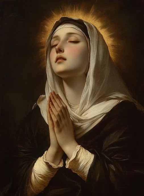 Christian Sacred Heart Jesus Art Posters Prints Catholic Pure Virgin Mary Canvas Painting Religious Believers Bedroom Home Decor