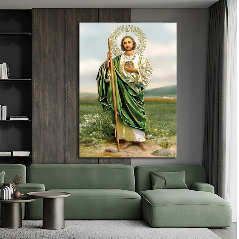 Classic Decorative Paintings Saint Jude Tadeo Canvas Painting Posters and Prints Wall Art Pictures Home Decor Murals No Frame