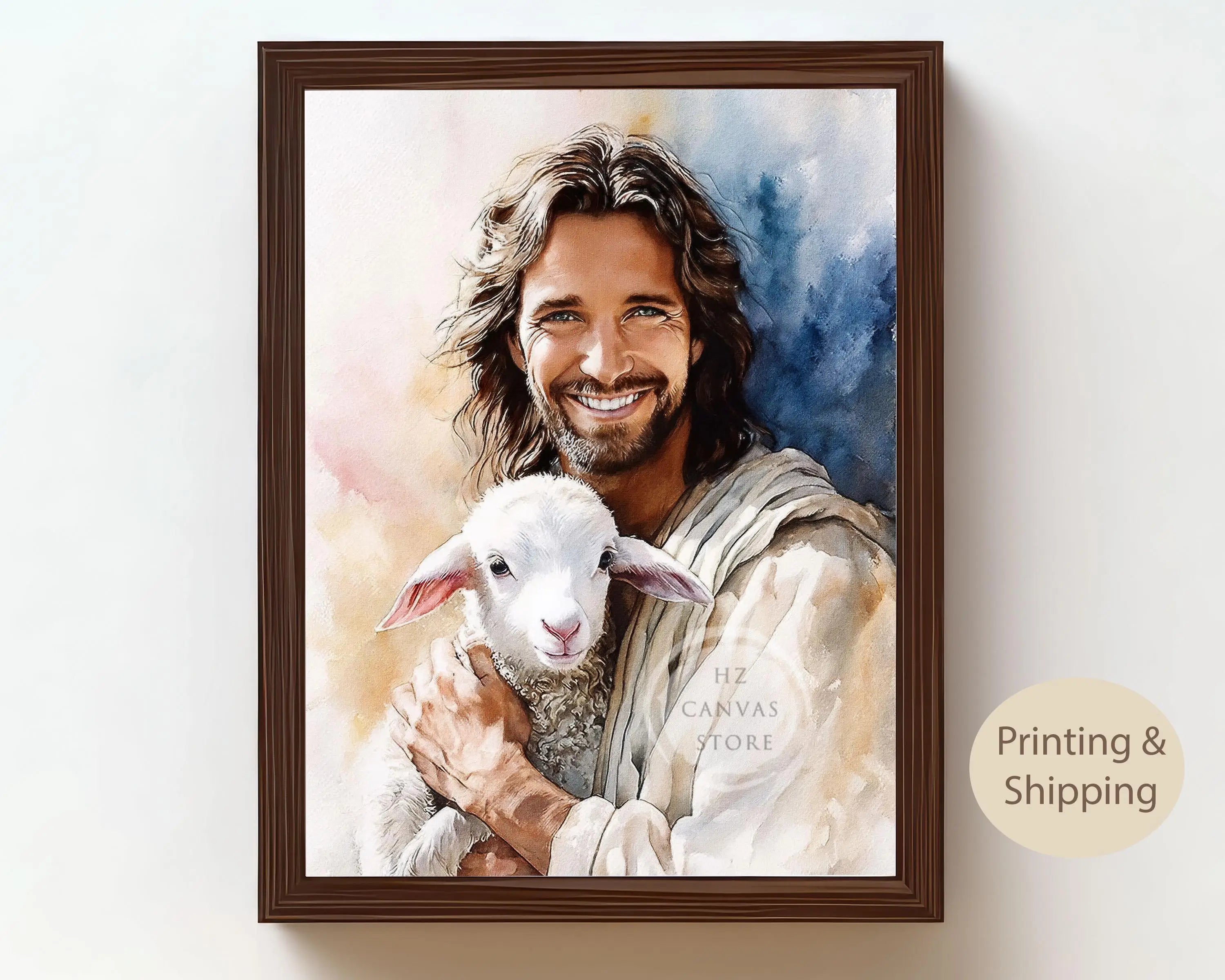 Catholic Wall Art Saint Christina Jesus Virgin Mary Christian Religious Portraits Canvas Biblical Faith Inspirational Home Decor