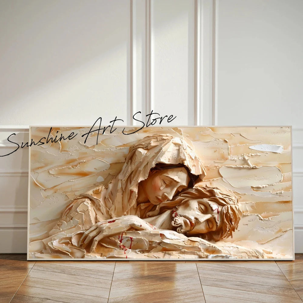 Religious Easter Bible The Last Supper Christian Canvas Painting Wall Art Jesus Wall Art Decor Bible Painting Holy Week Prints