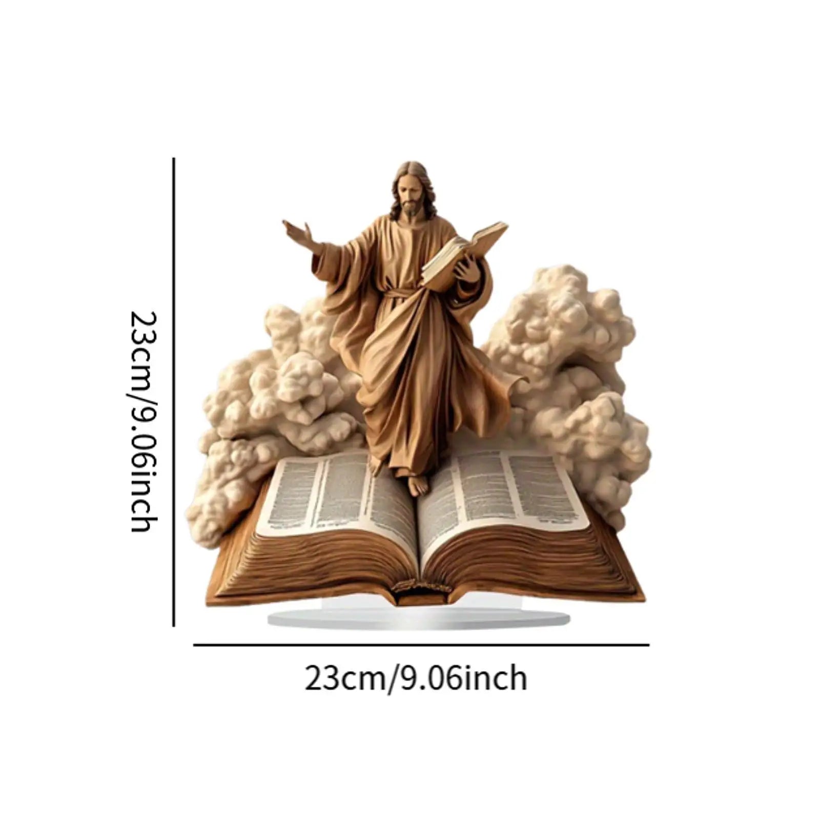 Jesus Ornament Christian Saint (9.06 x9.06 Inches) Party Favors Home Decor