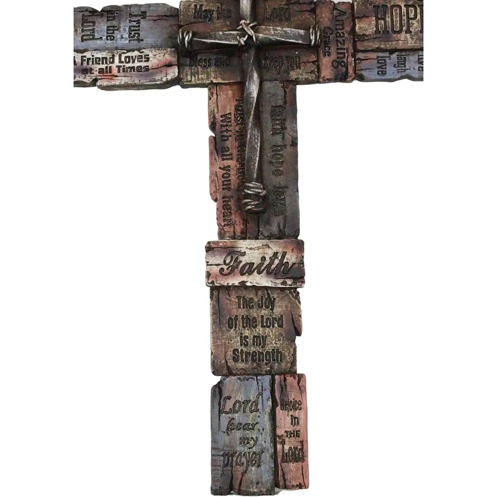 Ebros Gift Rustic Western Christian Holy Bible Scripture Inspirational Words of Encouragement Friendship Faith Hope Love Grace W